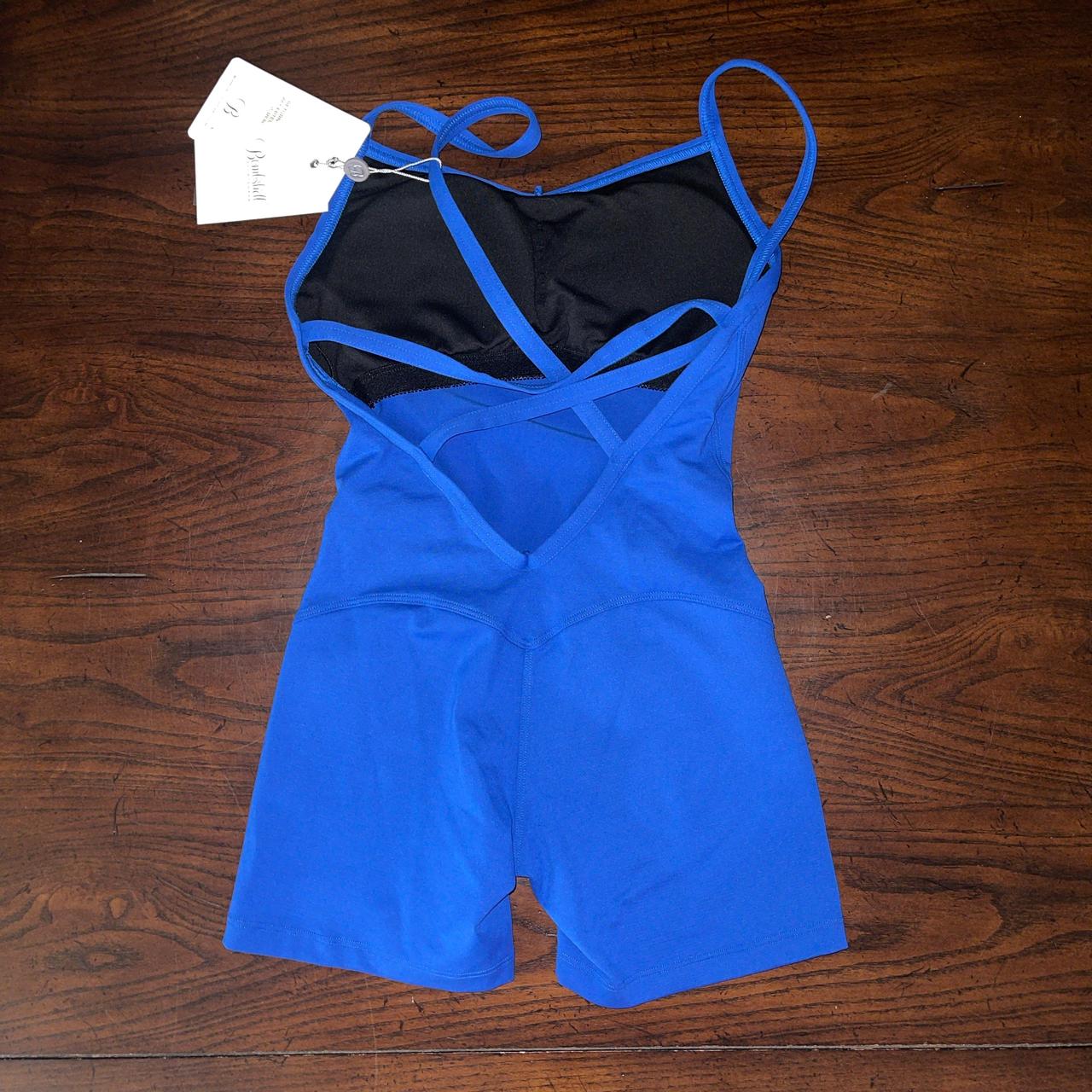 Bombshell store Sportswear Sculpted Bodysuit Shorts in Cobalt Blue