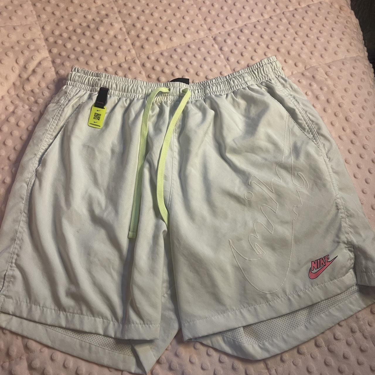 mens neon green nike shorts