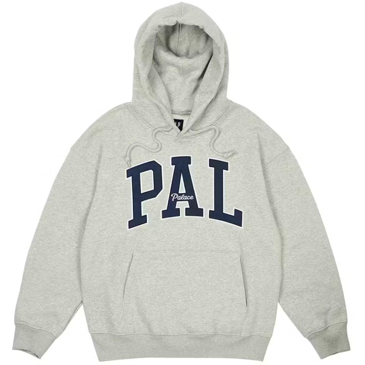 Palace grey hoodie on sale