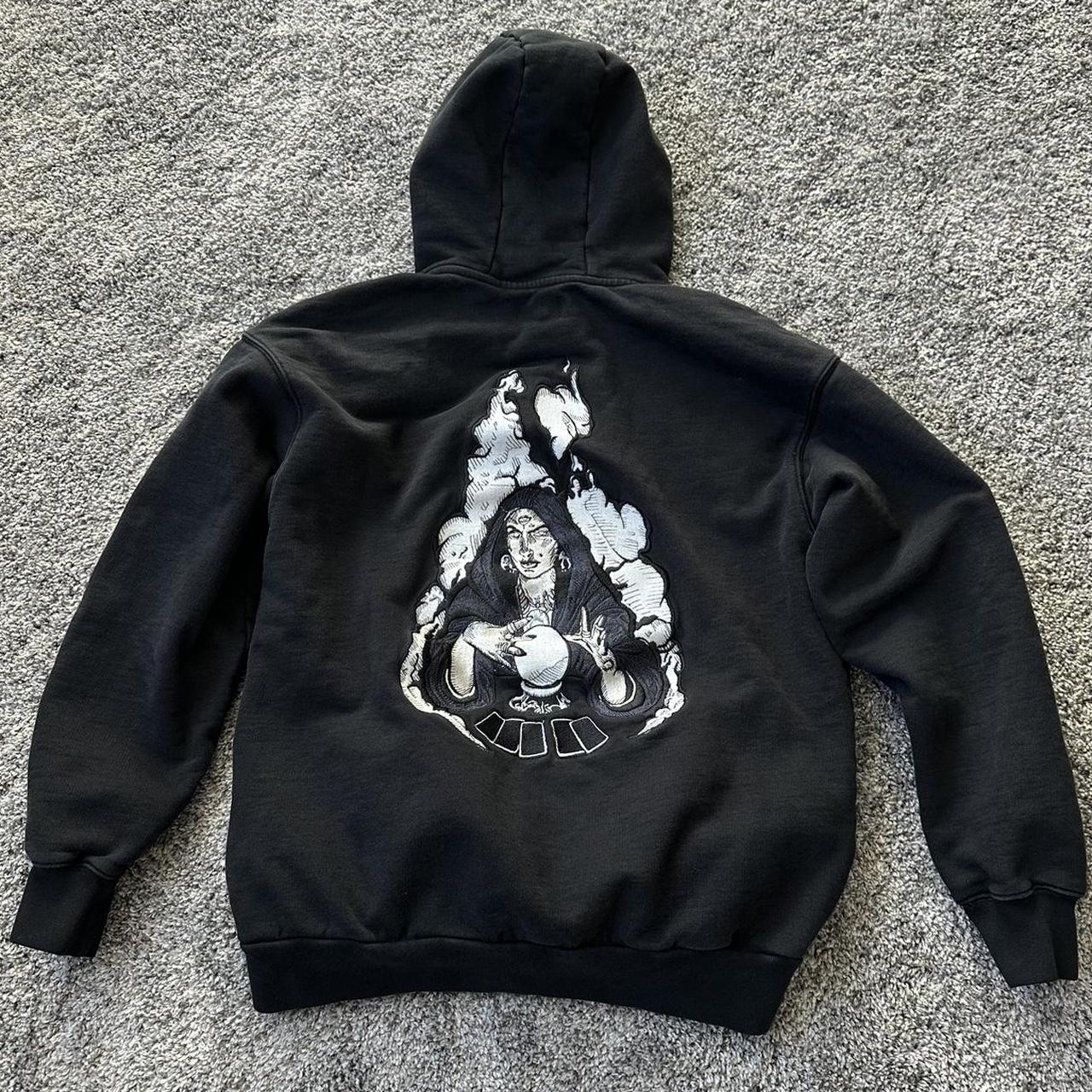 rare custom designed “dark psychic” hoodie Depop