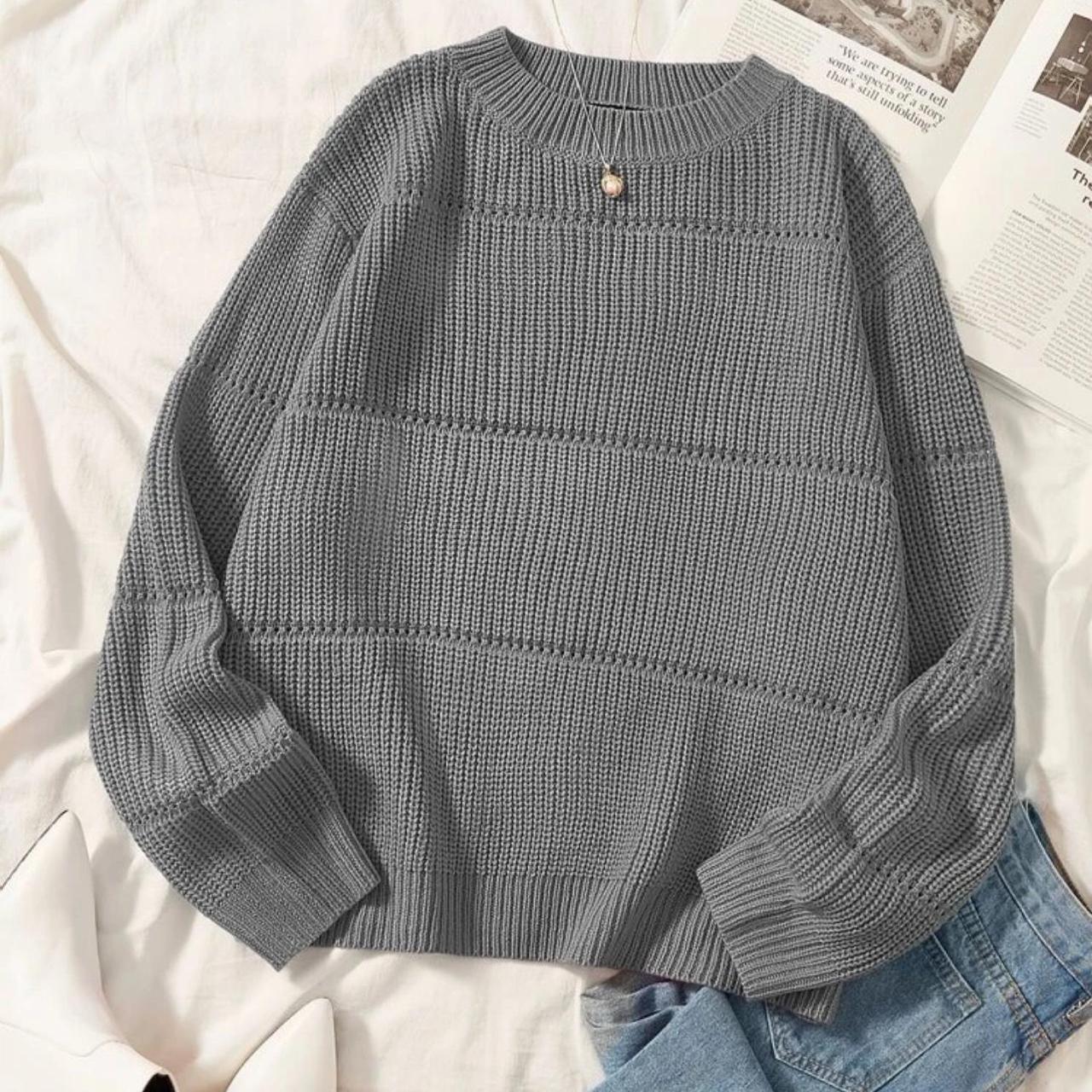 Plus size knitted sweater 🧶🖤 Depop