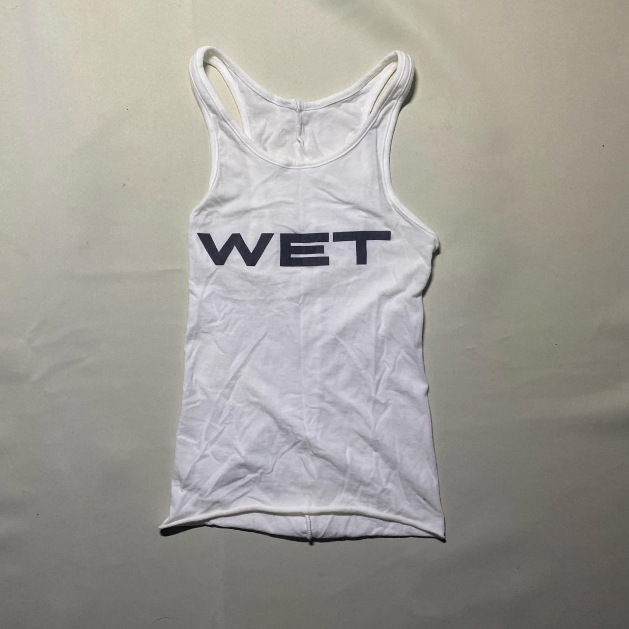 YEEZY MOWALOLA WET TANK TOP. WHITE, BLACK “WET”... - Depop