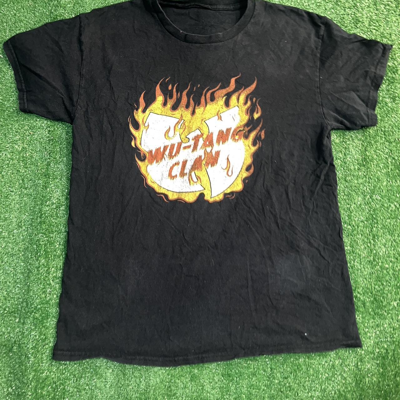 Flaming Wu-Tang Clan Tshirt Check measurements for... - Depop