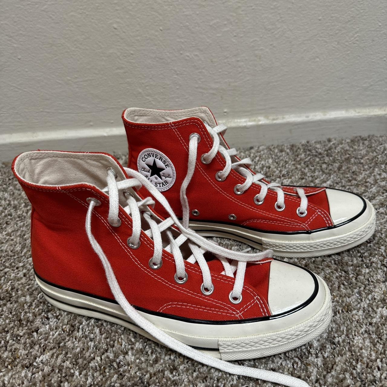 Red Chuck 70s worn once y2k retro Very. Depop