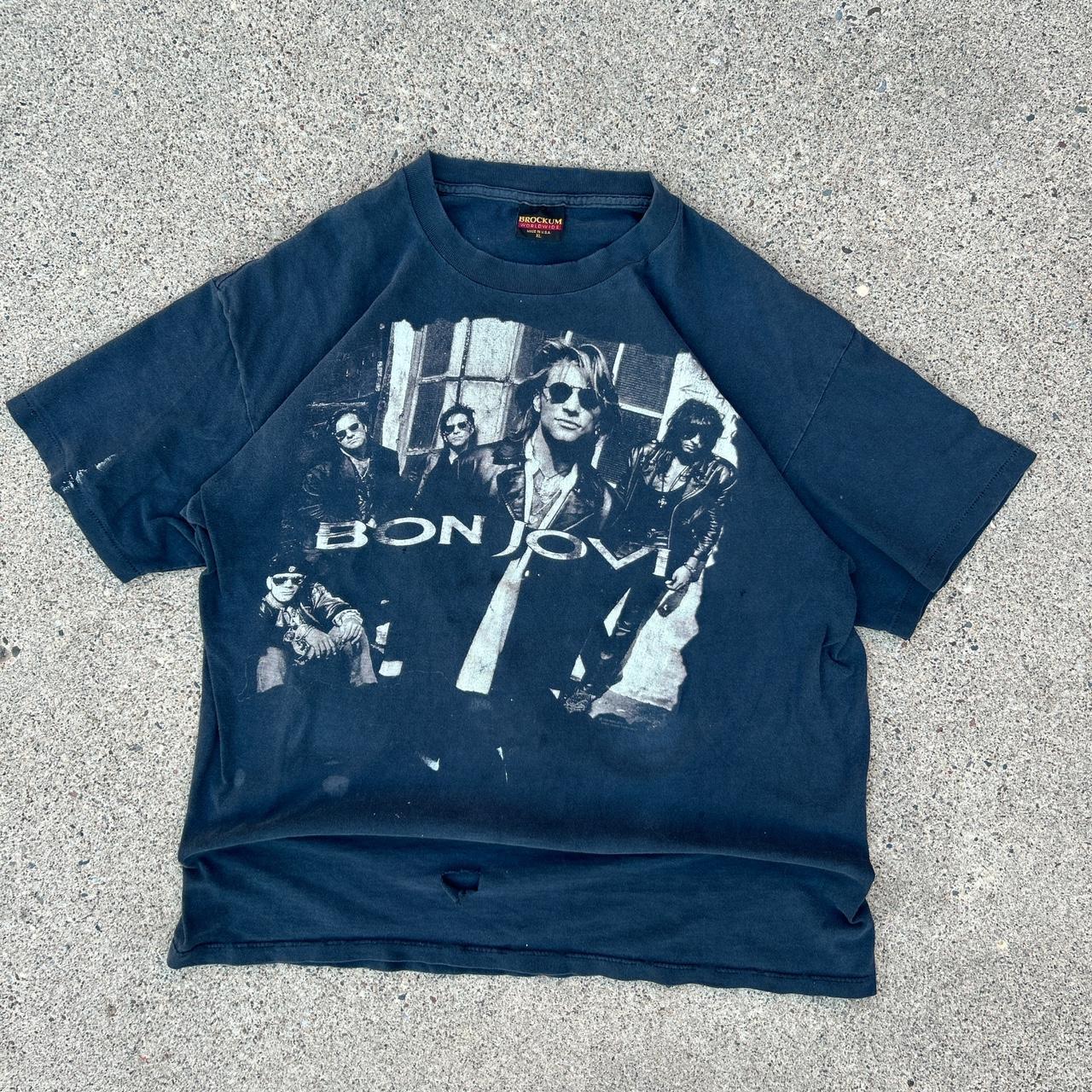 Vintage 1992 outlet Bon Jovi Concert Tour T-Shirt Made USA