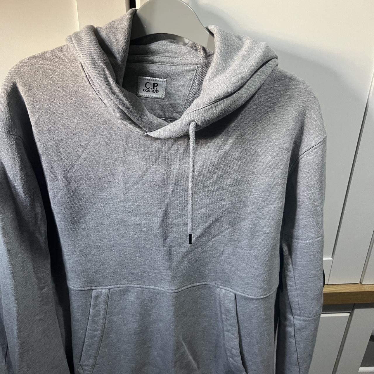 Medium Grey CP Company hoodie - Depop