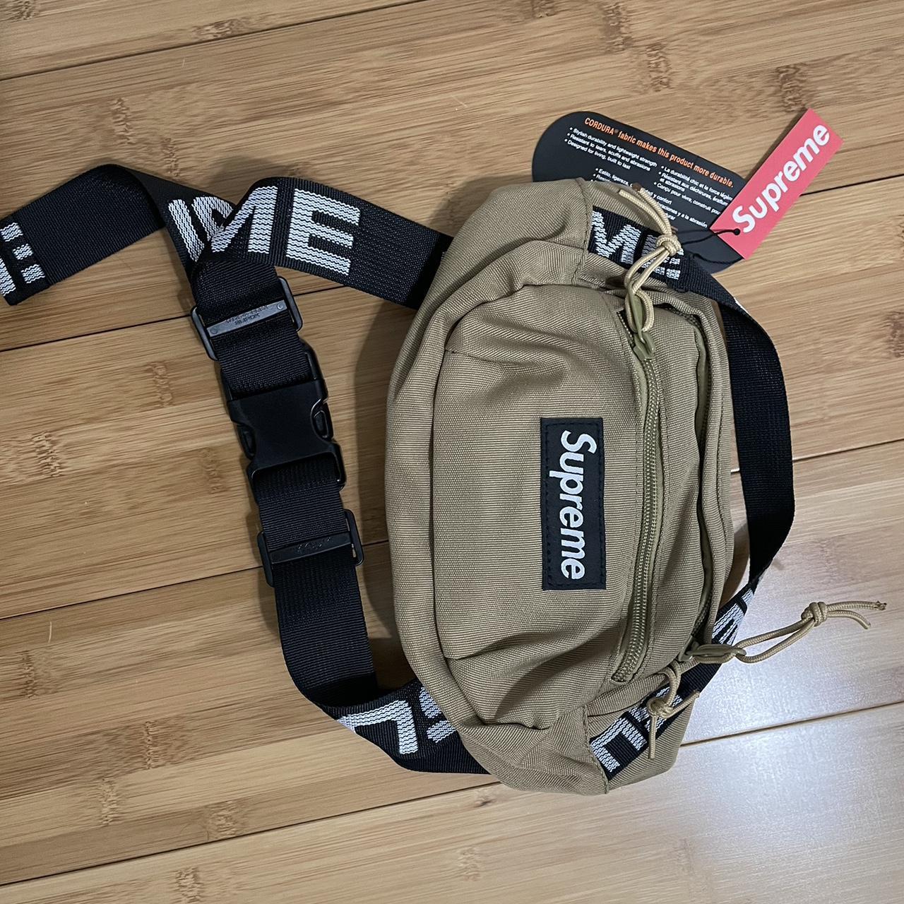 Khaki supreme fanny pack best sale