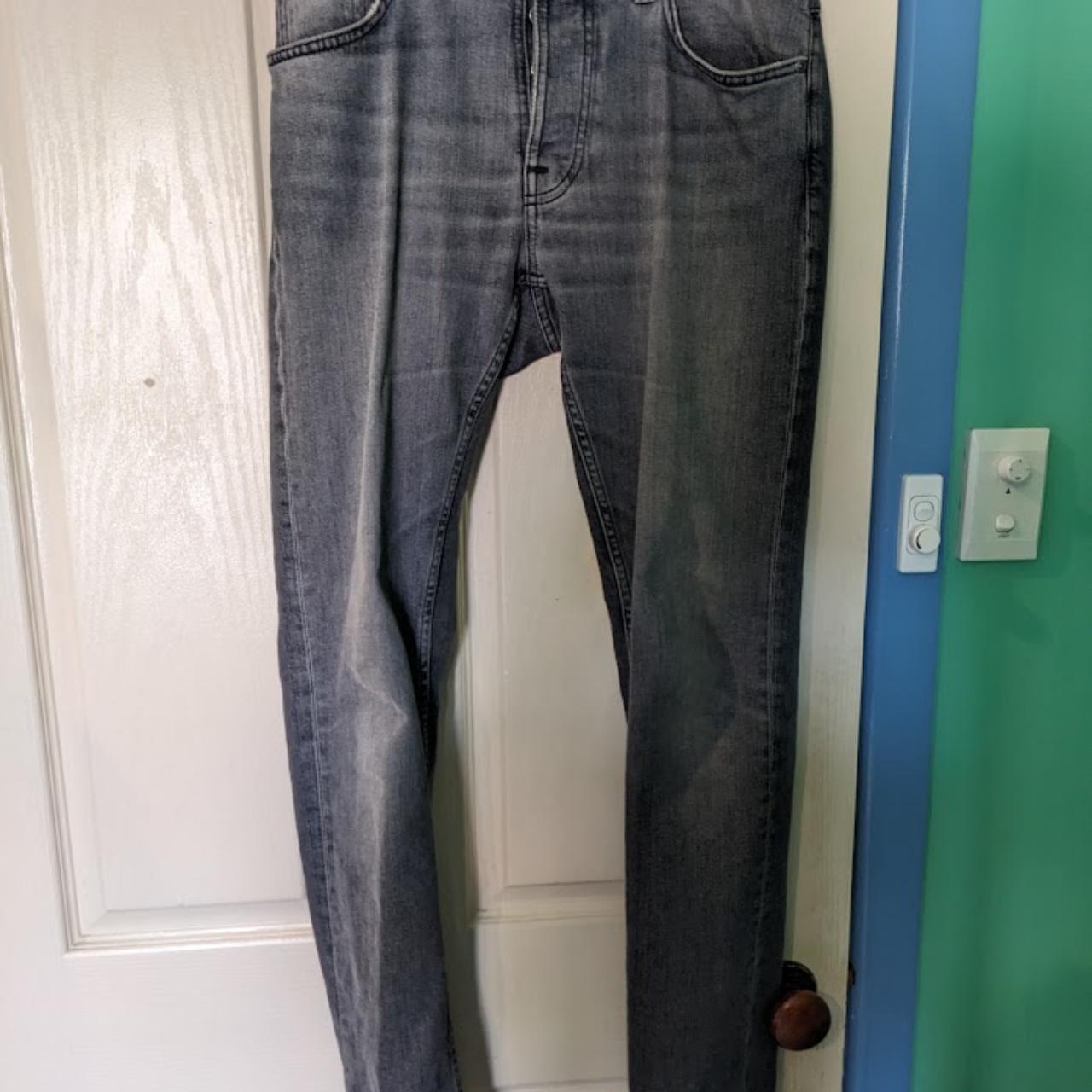 Nudies jean grim tim jeans. Waist size 30, inseam... - Depop