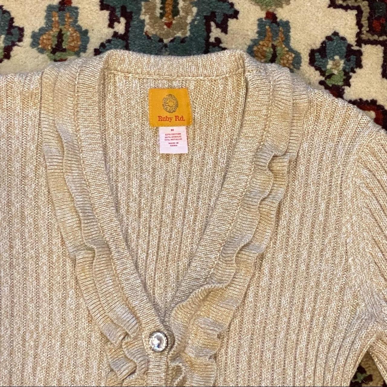 Ruby Rd. Women's Sweater - Gold/Tan - M – RUBY RD… - image 2