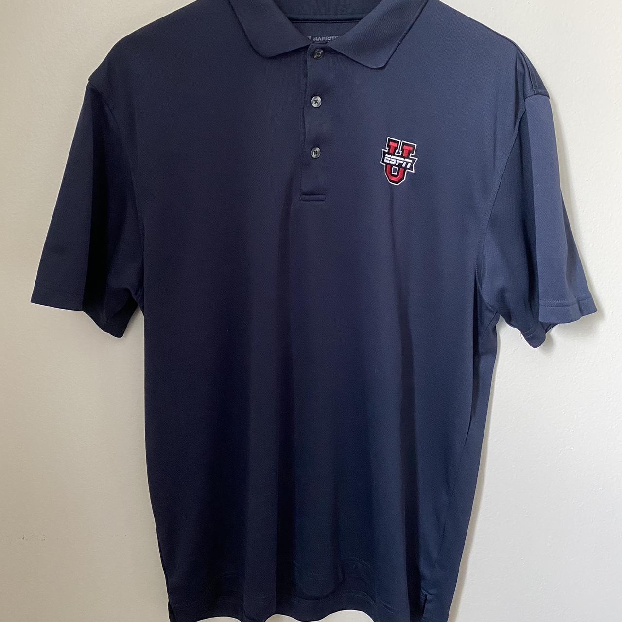 ESPNU Logo'd Polo - Medium Navy: Style with Team... - Depop