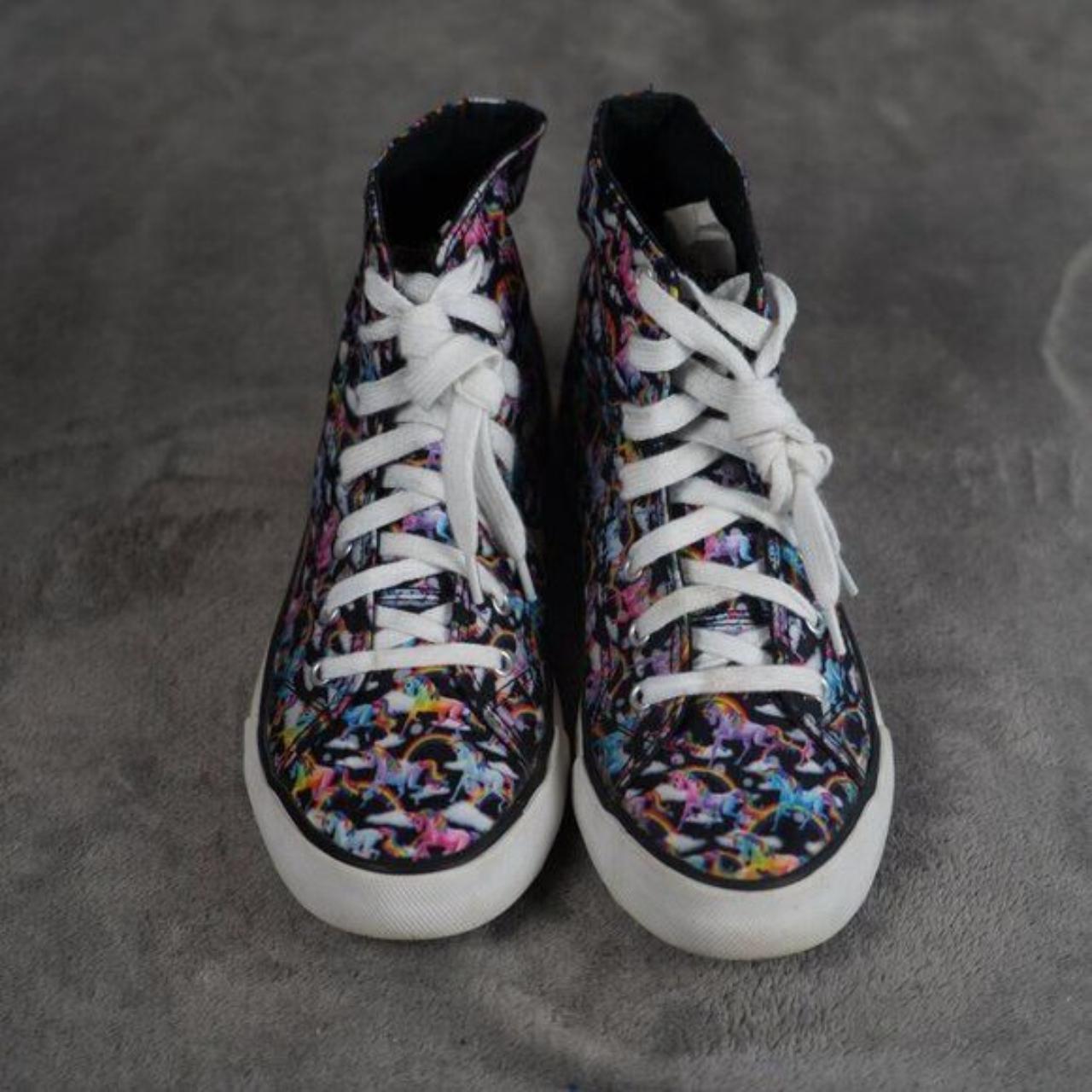 Lisa Frank Markie Unicorn Colorful High Top Sneakers. Depop