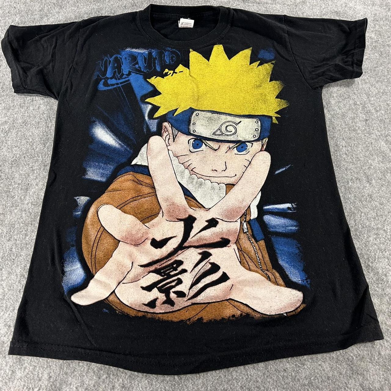 NARUTO bootleg tシャツ Naruto Shippuden Rayton Playeras Anime Size Medium | Depop