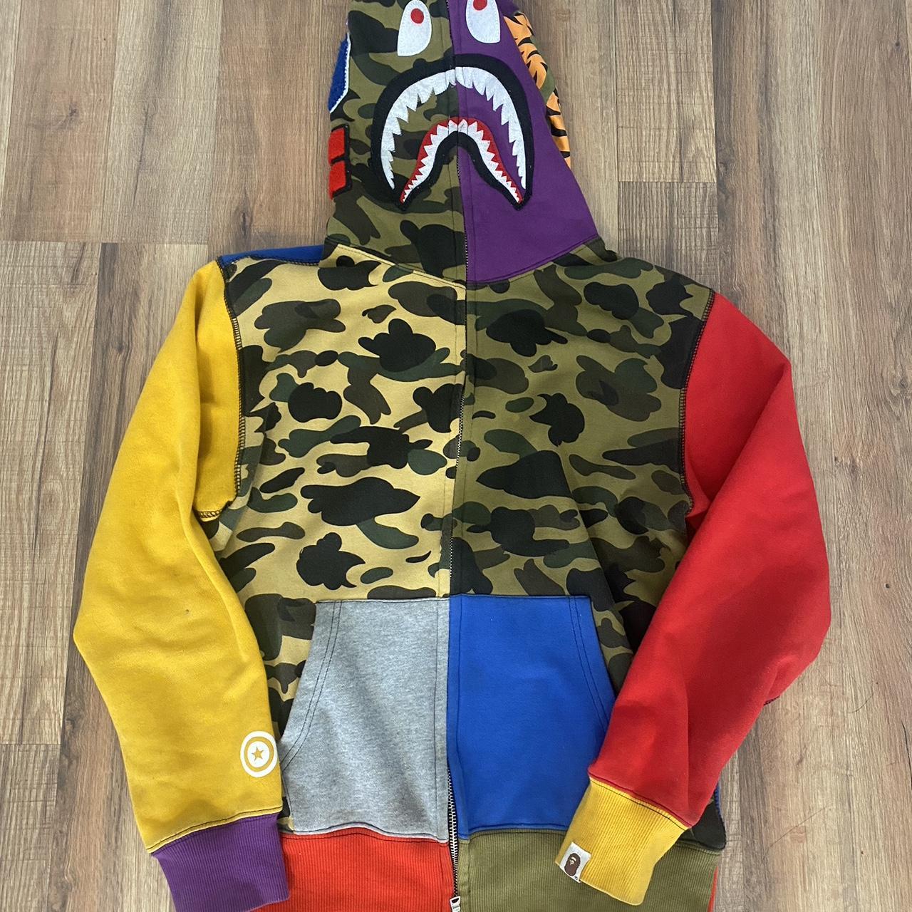 Bape Jacket 1st Crazy Shark #bape #jacket - Depop