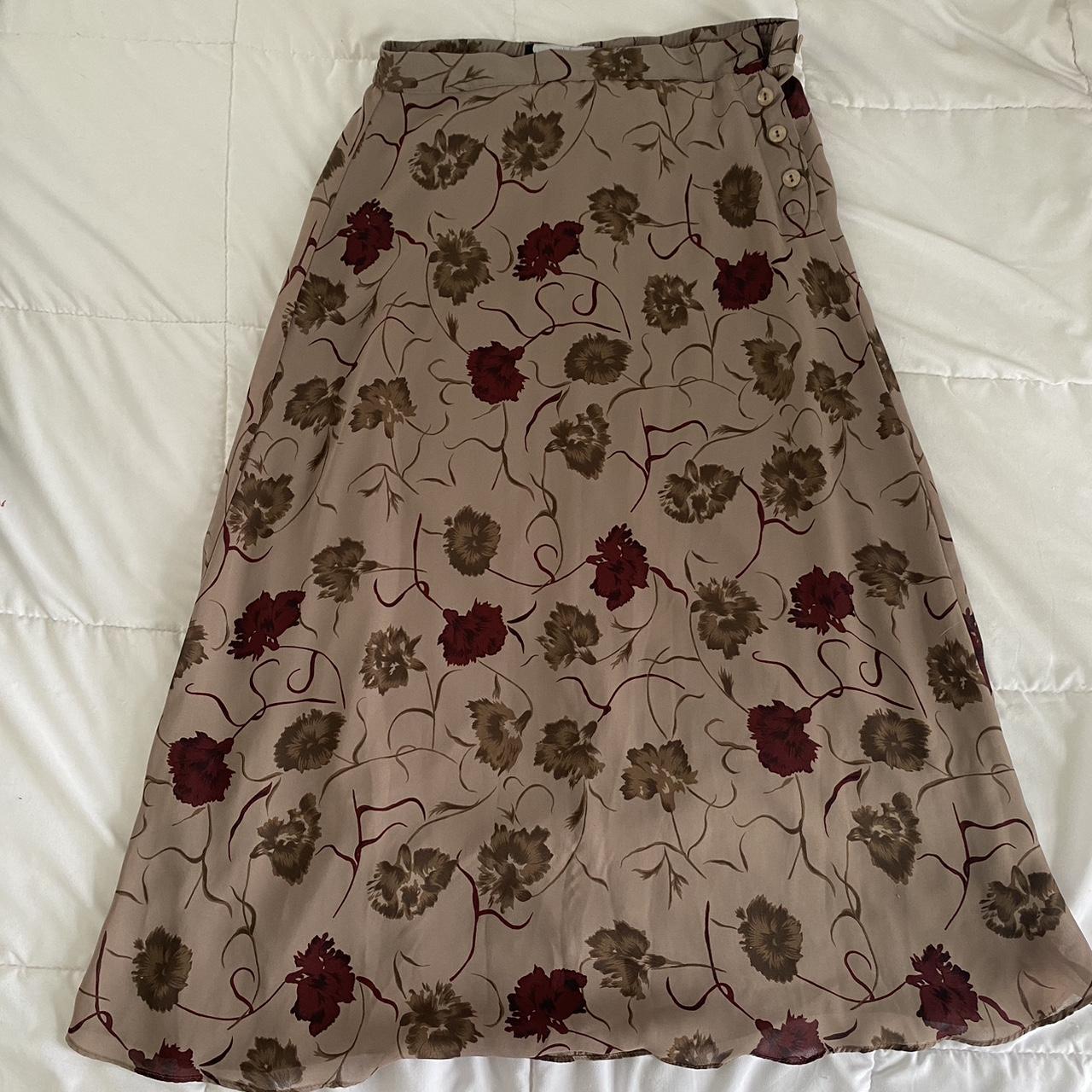 Sag Harbor floral maxi skirt maxiskirt Depop