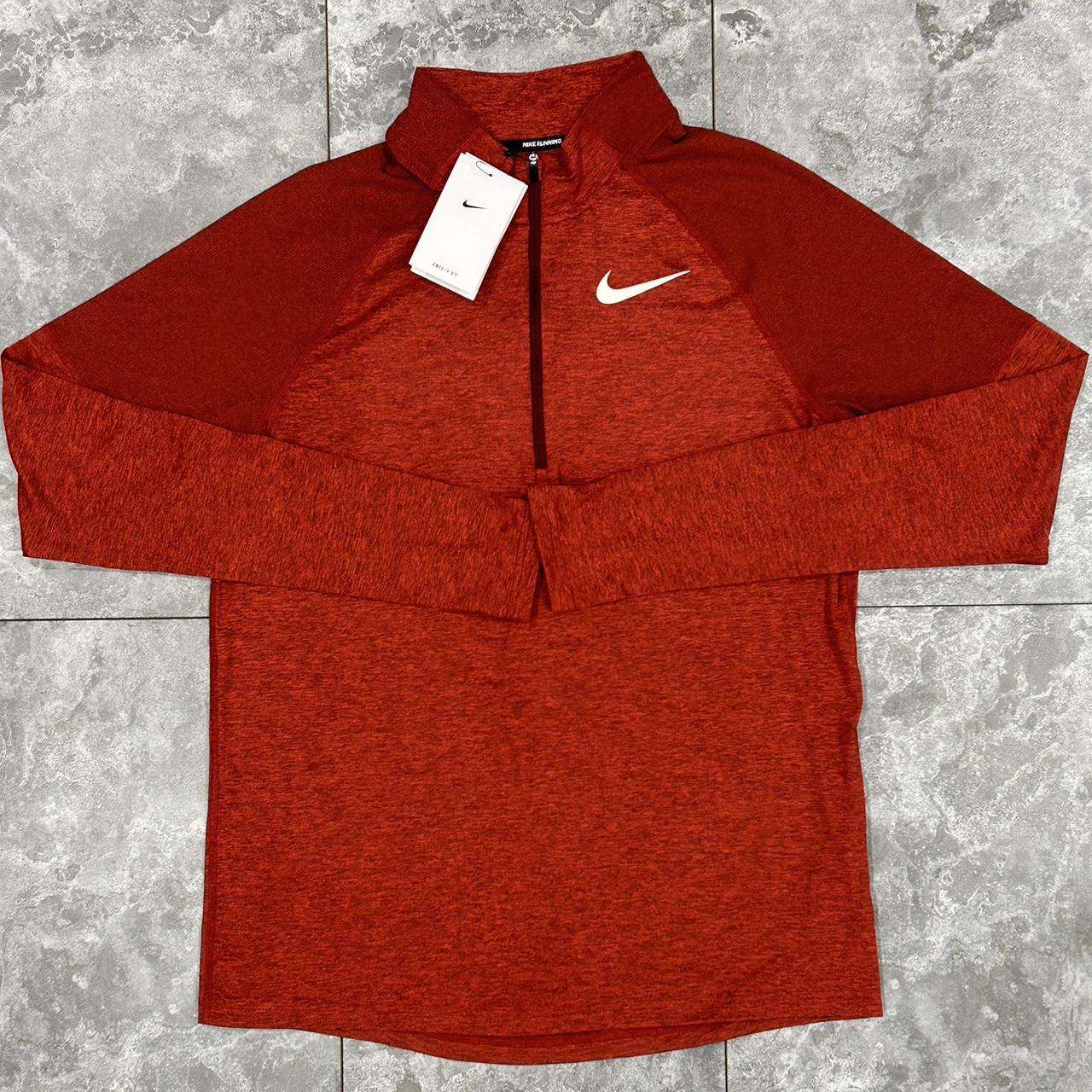 Nike element red half zip hot sale