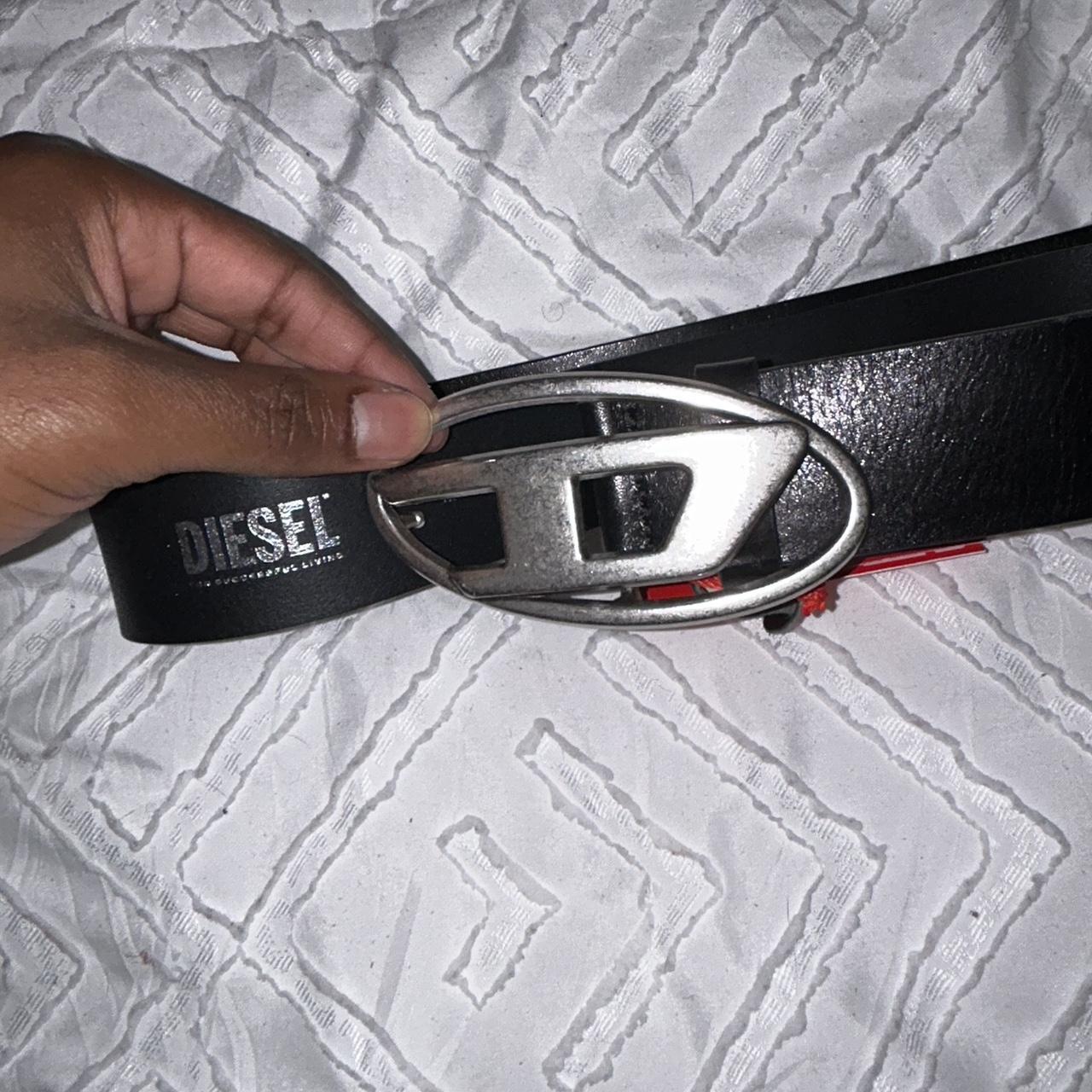 mens black diesel belt