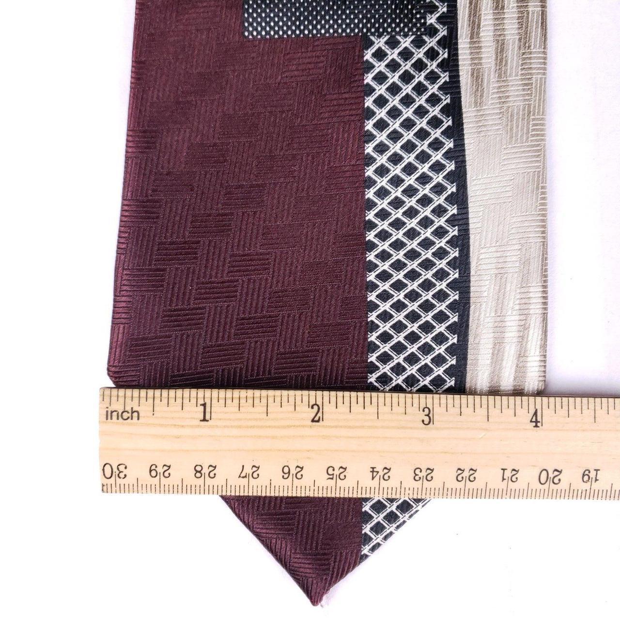 Men's Scarf - Multi – Gianno Geometric Patchwork … - image 5