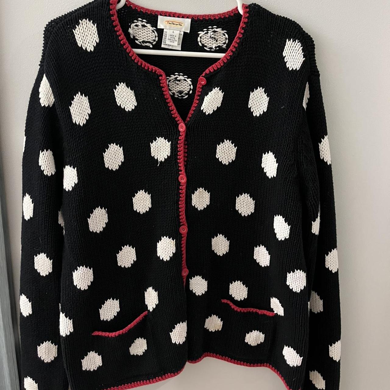 Talbots polka deals dot sweater