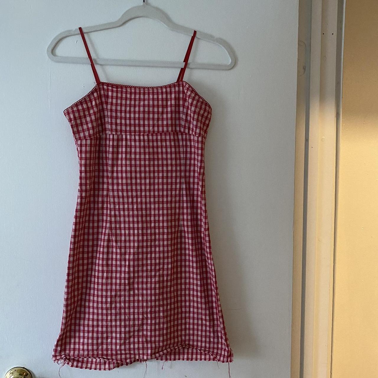 Red checkered nwot gingham dress by brandy Melville . for Sale in Los  Angeles, CA - OfferUp