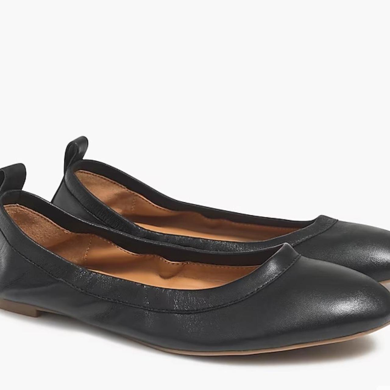 J crew patent deals leather flats