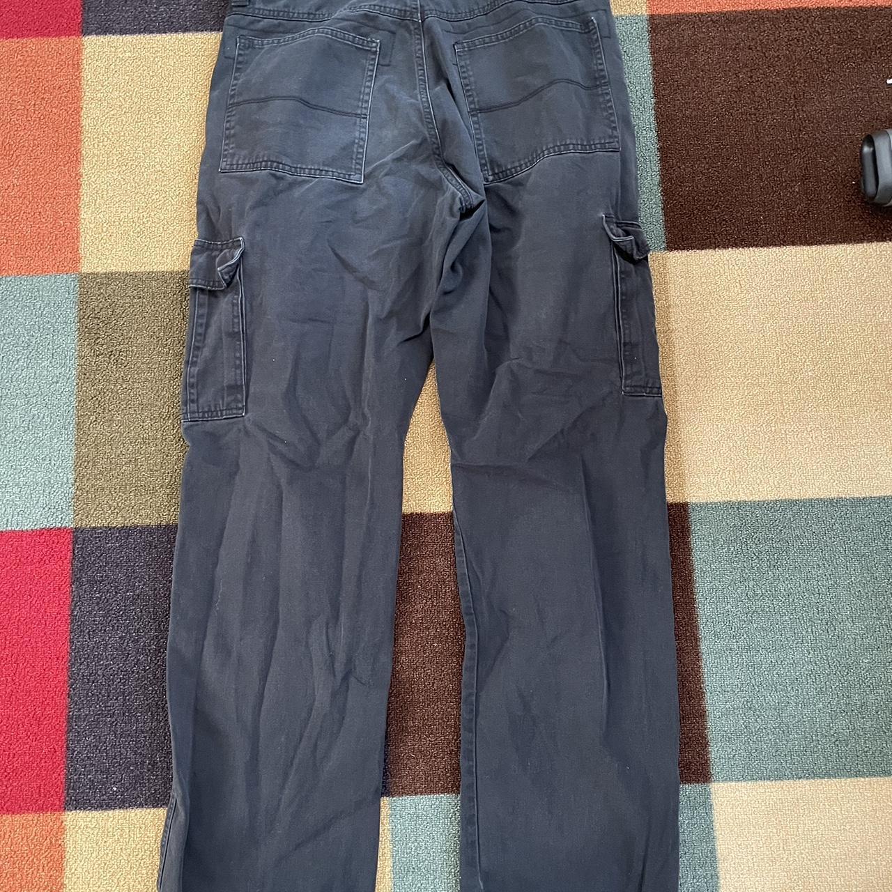 relaxed fit wrangler cargo pants faded vintage... - Depop