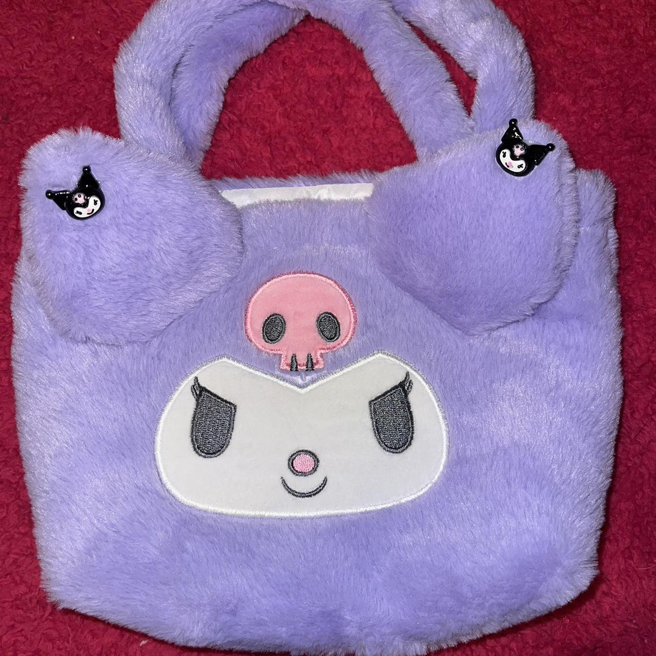 Purple fluffy kuromi bag - Depop