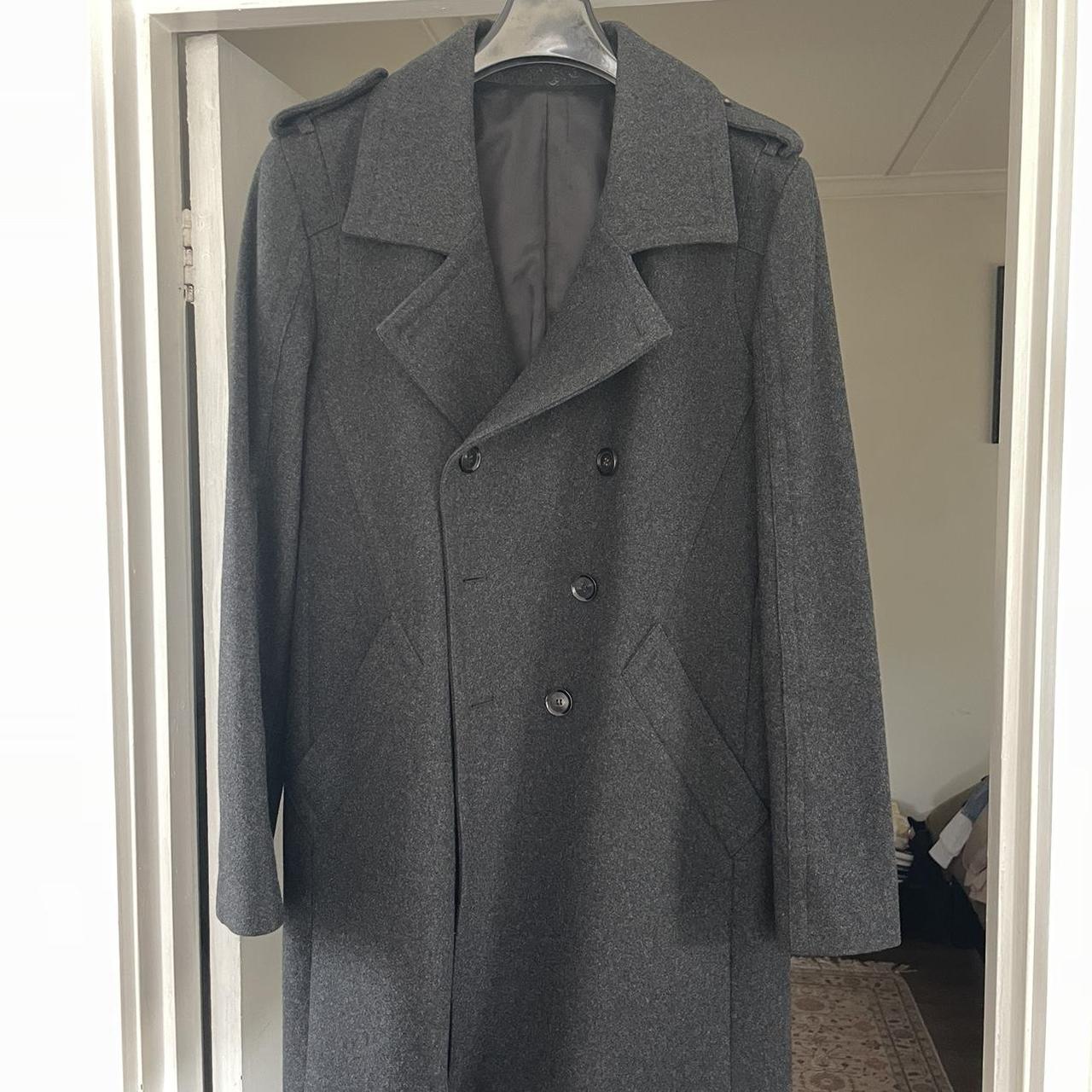 Arthur Galan Men’s Wool Coat Medium Good condition.... - Depop