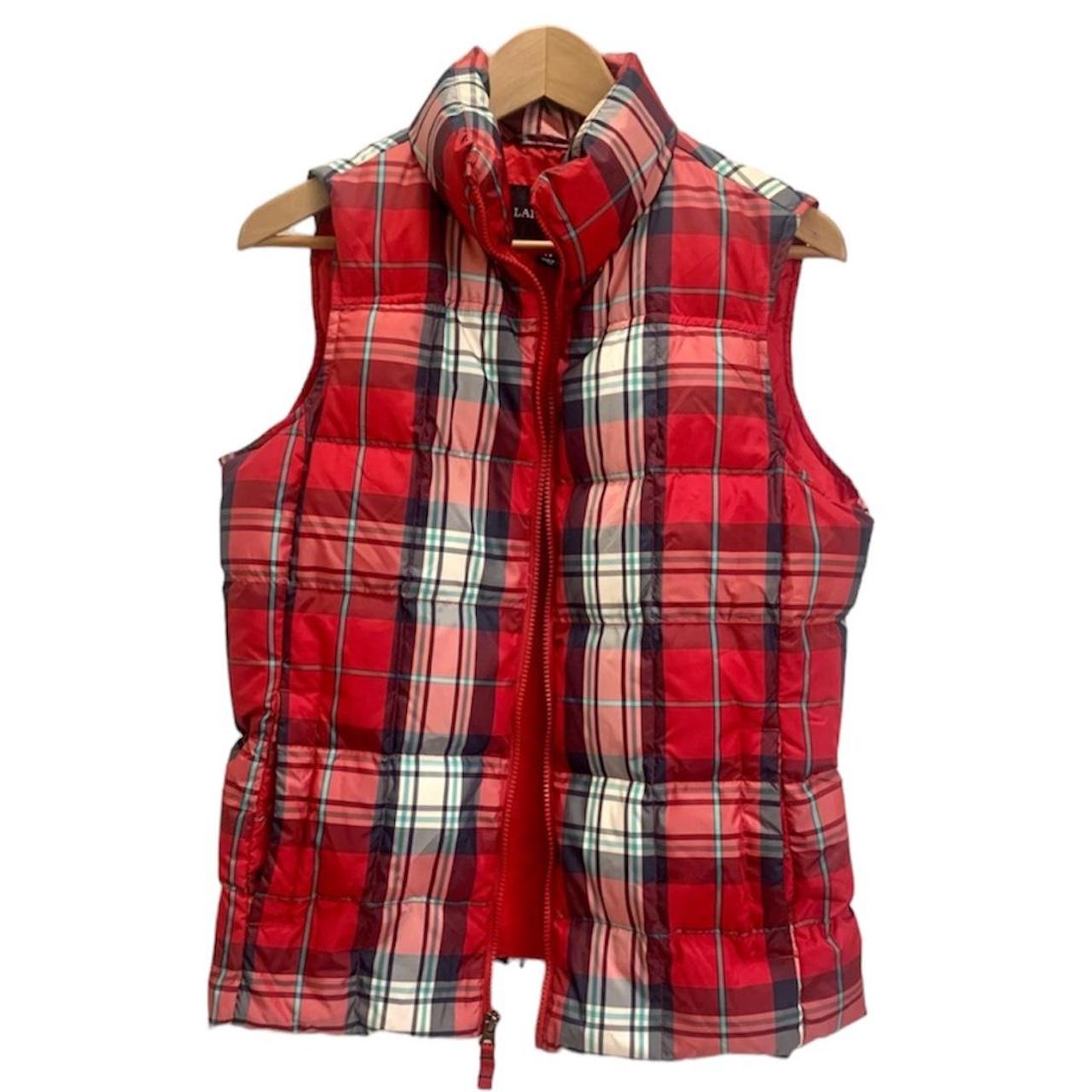 Plaid Talbots Vests Sale Talbots Plaid Quilted Down Puffer Vest