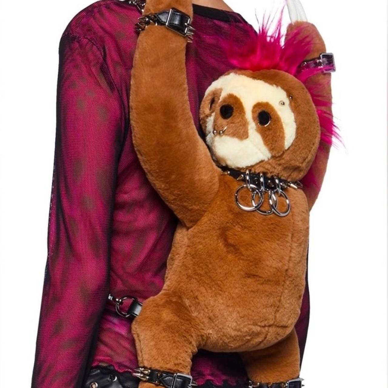 Dollskill Sloth Backpack Dolls Kill X Current Mood Punk Out Depop