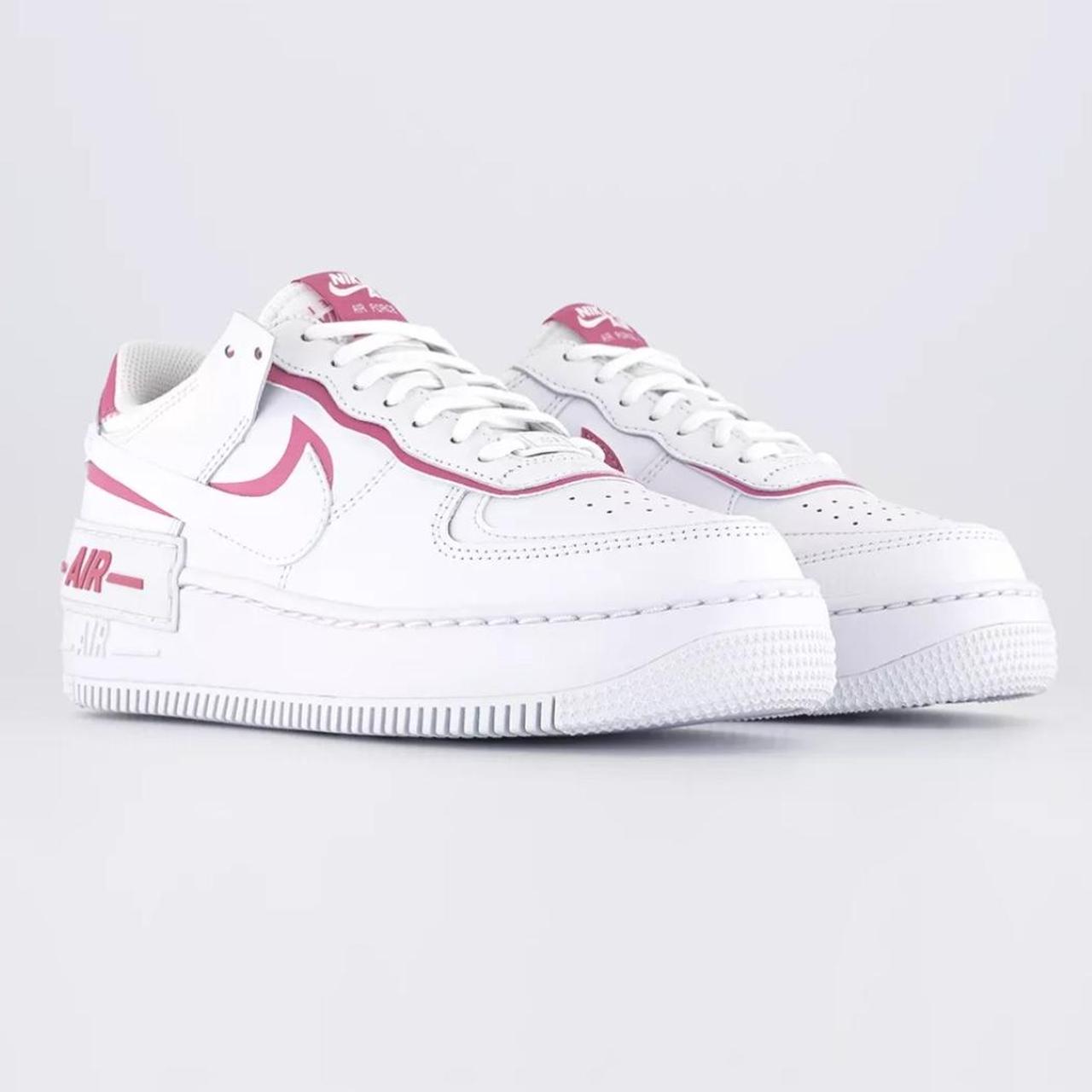 Women's air force 1 shadow trainer white / white / clearance flamingo