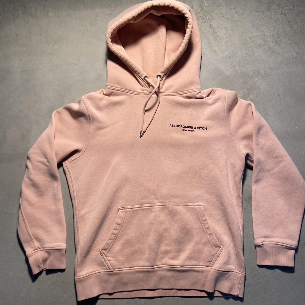 Pink abercrombie cheap and fitch hoodie