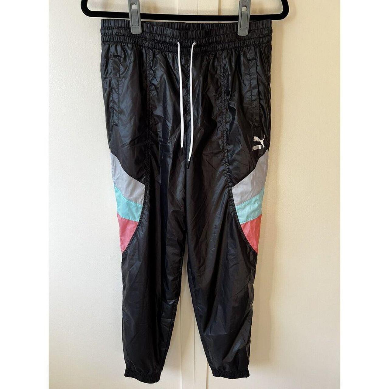 Puma Windbreaker Woven Track Pants Women s Black. Depop