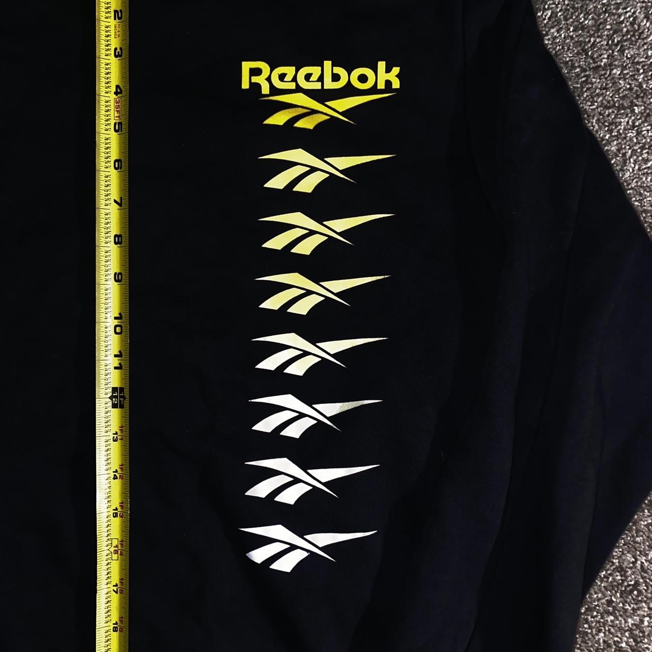 Reebok Women's Black and Yellow Sweatshirt (2)