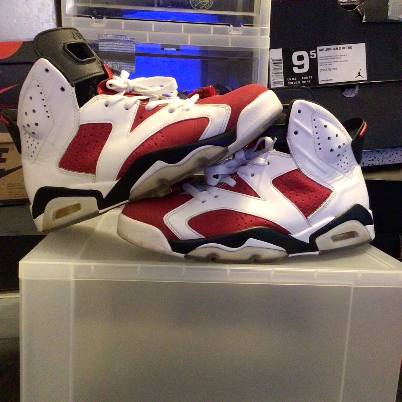 Jordan carmine 6s men's 8/10condition (don't Depop