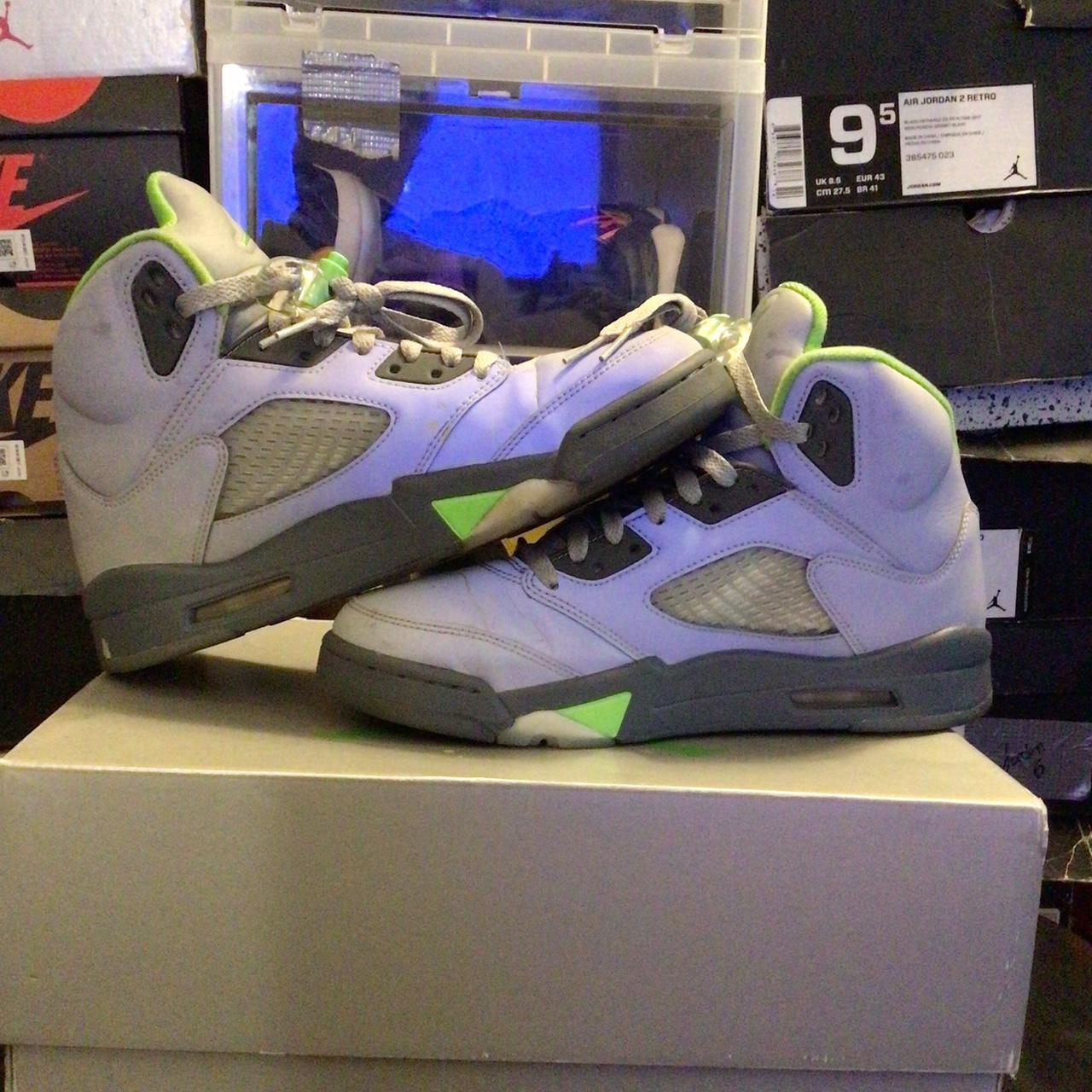 Jordan green bean 5s size men’s