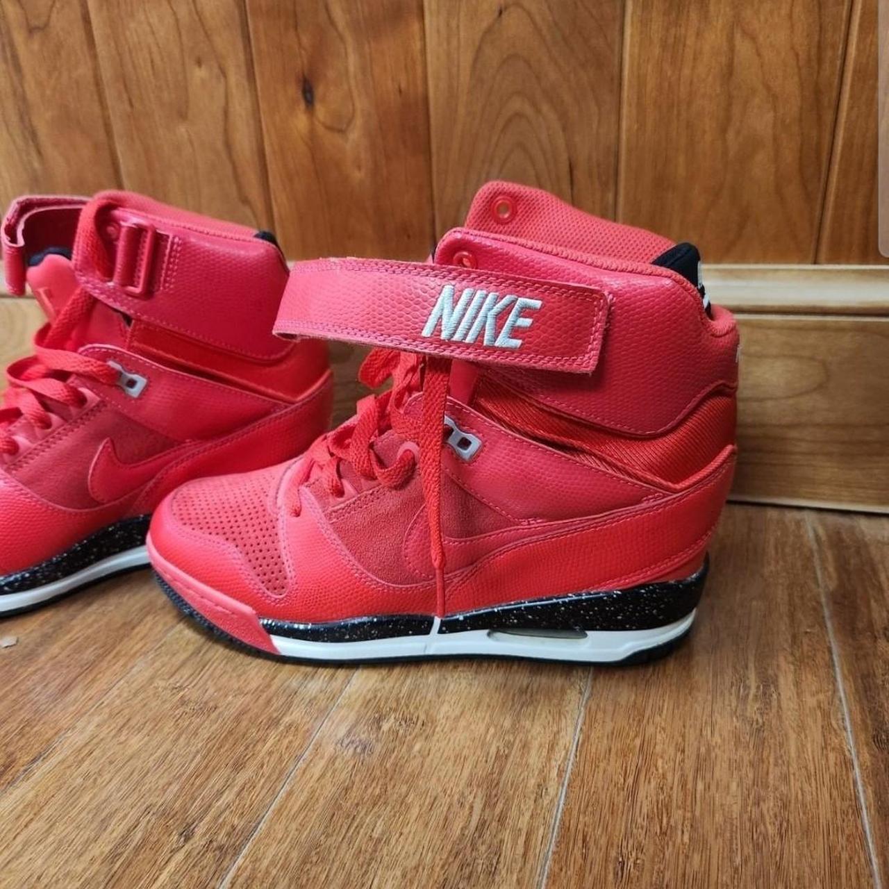 Nike air revolution sky hi red hotsell