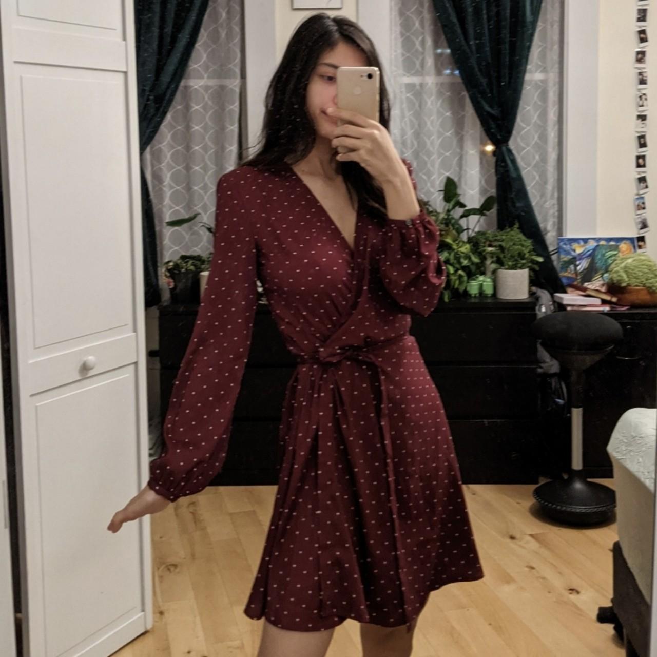 Loft 2025 maroon dress