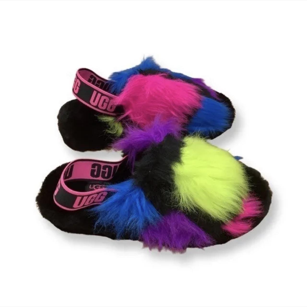 Ugg slippers best sale black multi