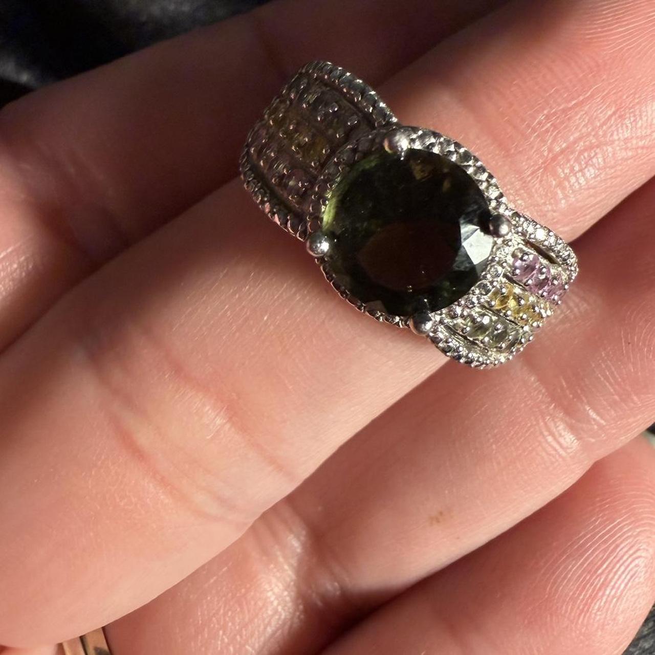 Source Unknown Women's Ring - Silver/Multi – Ster… - image 1