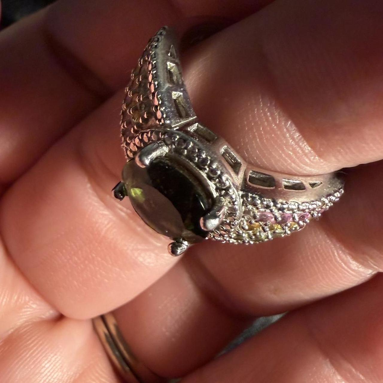 Source Unknown Women's Ring - Silver/Multi – Ster… - image 2