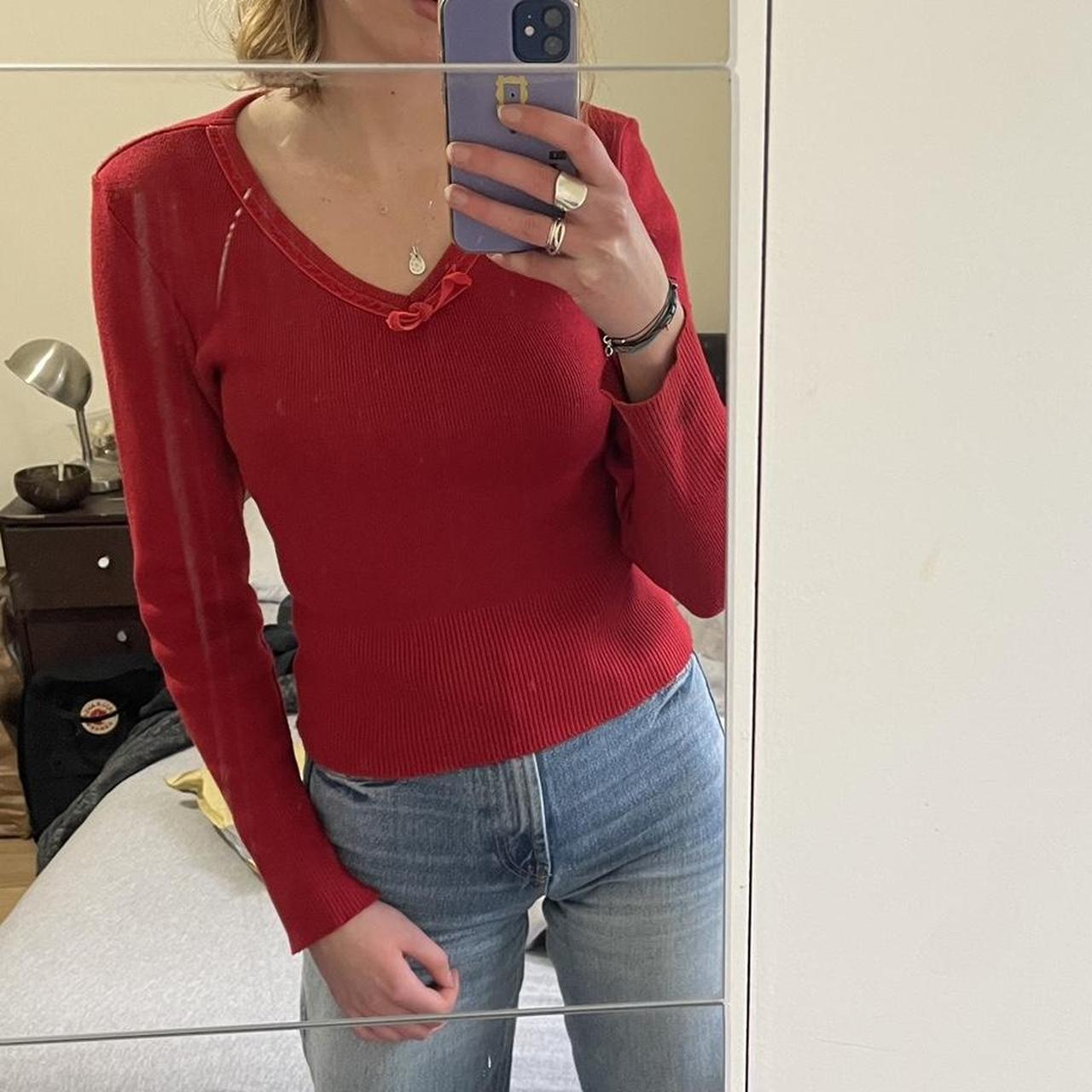 KOOKAÏ Women s Red Sweatshirt Depop