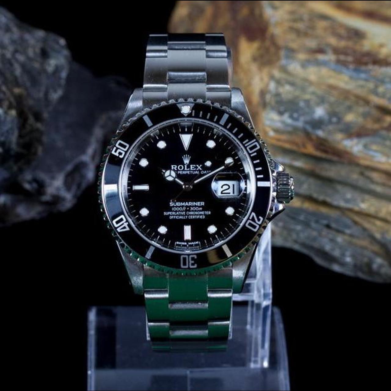 Men’s Silver Watch Glow in the dark Depop