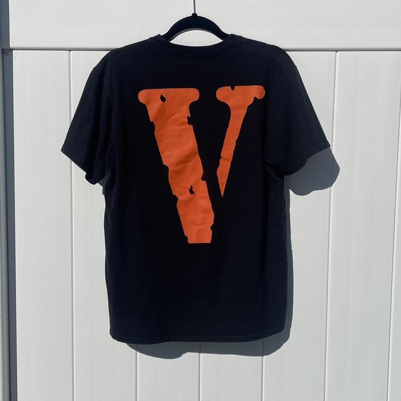 Orange and best sale black vlone shirt