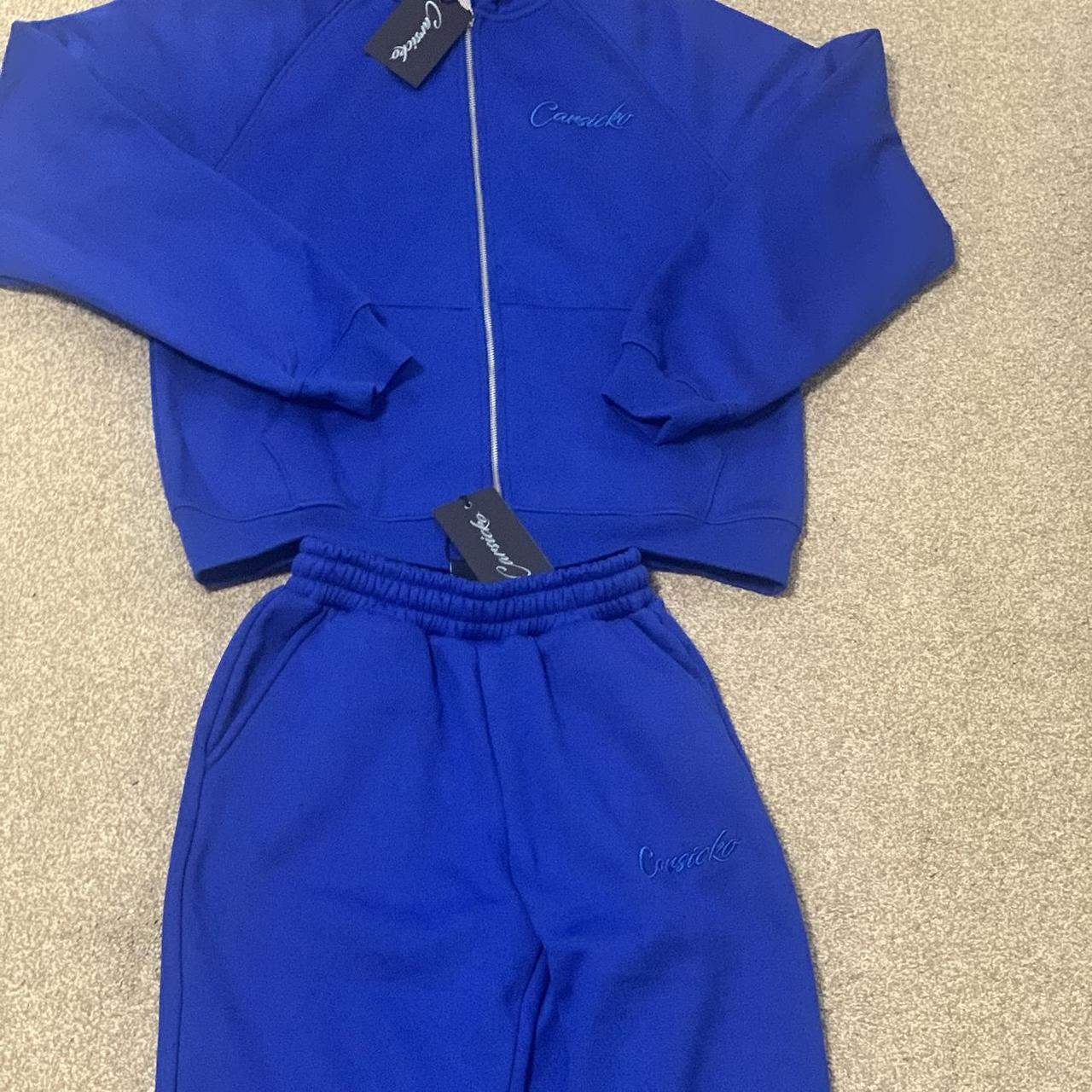 CARSICKO Full Small Royal Blue Tracksuit Perfect... - Depop