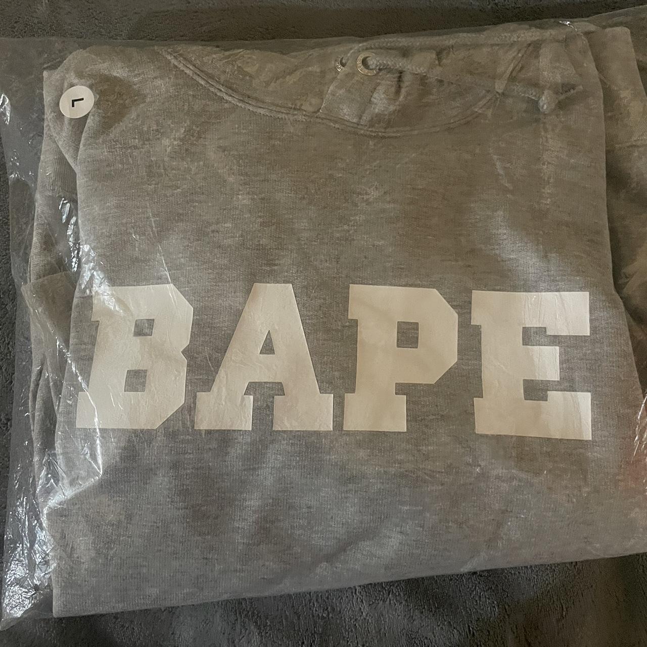 Grey Bape Family Bag Hoodie Size Large Brand New Depop