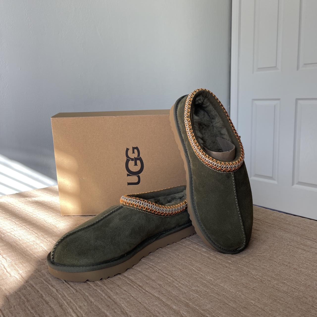 UGG Women's Tasman Slipper In Burnt Olive Size... - Depop