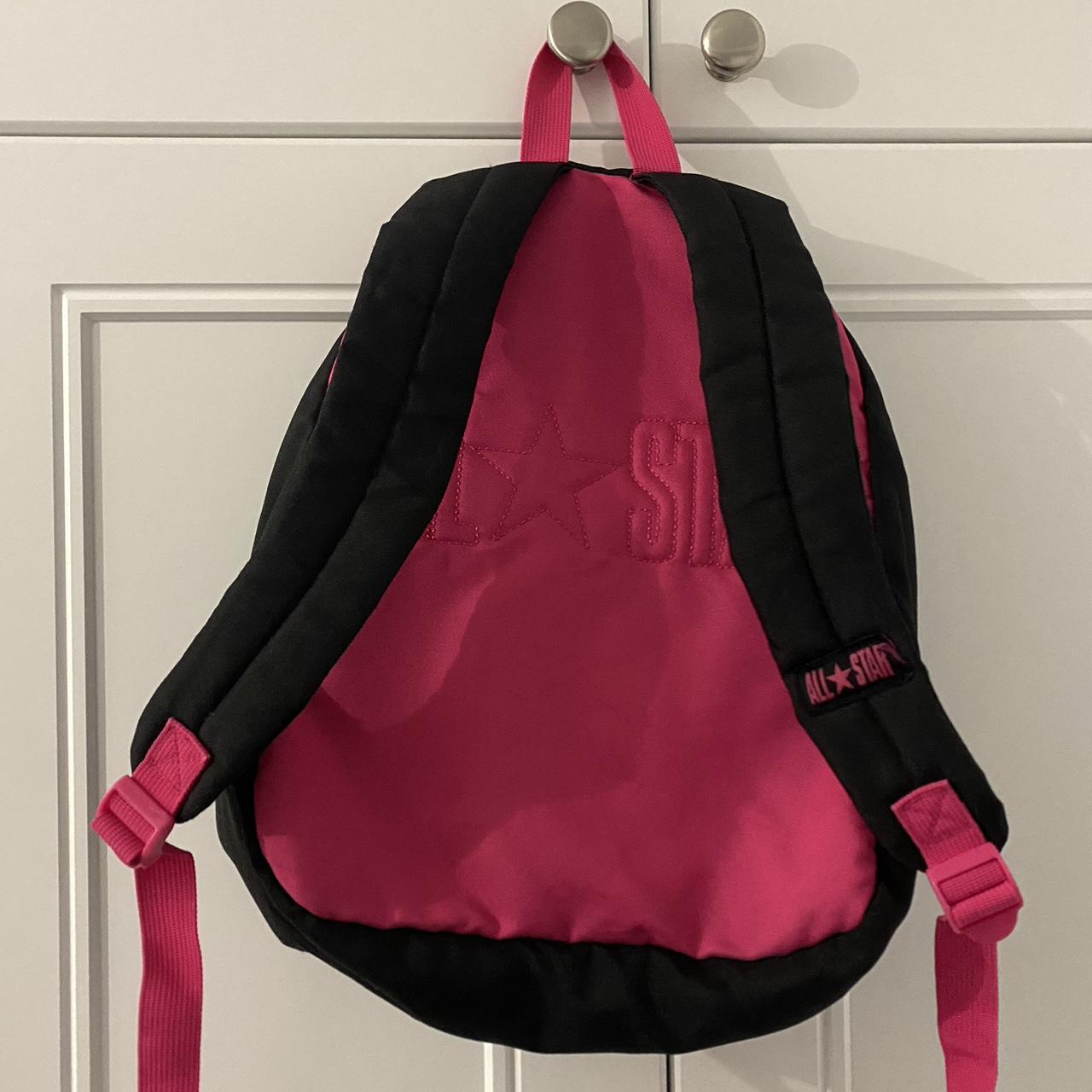 Black and pink converse on sale backpack