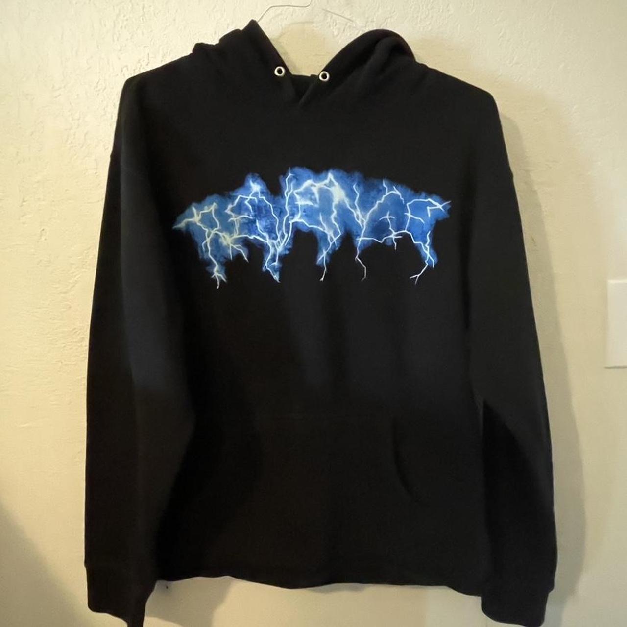 Authentic Revenge blue lightning anarchy hoodie...