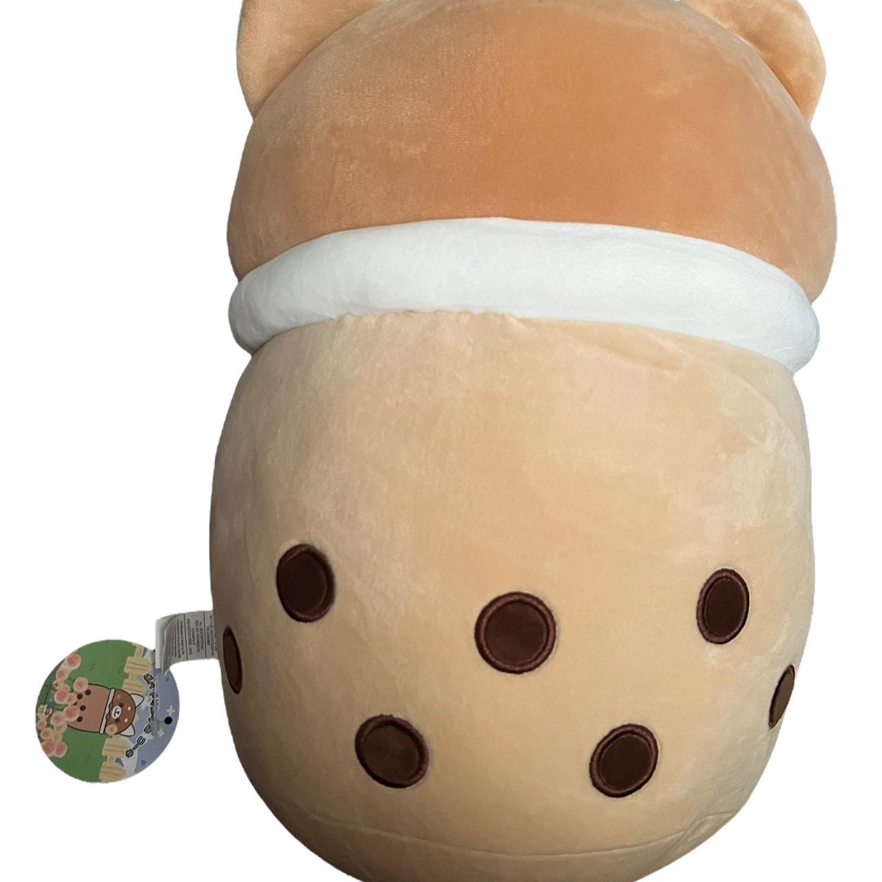 Takashoji Boba Tea Tan Shiba Inu Corgi Dog Plush 14