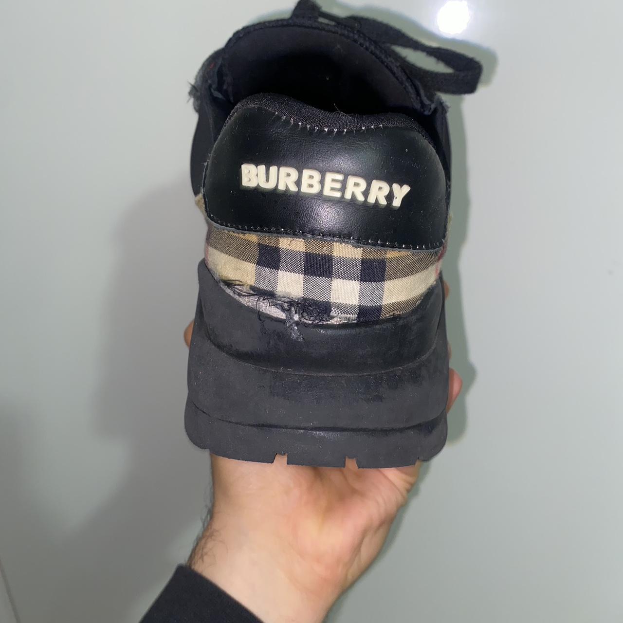 Burberry black slip buy on trainers